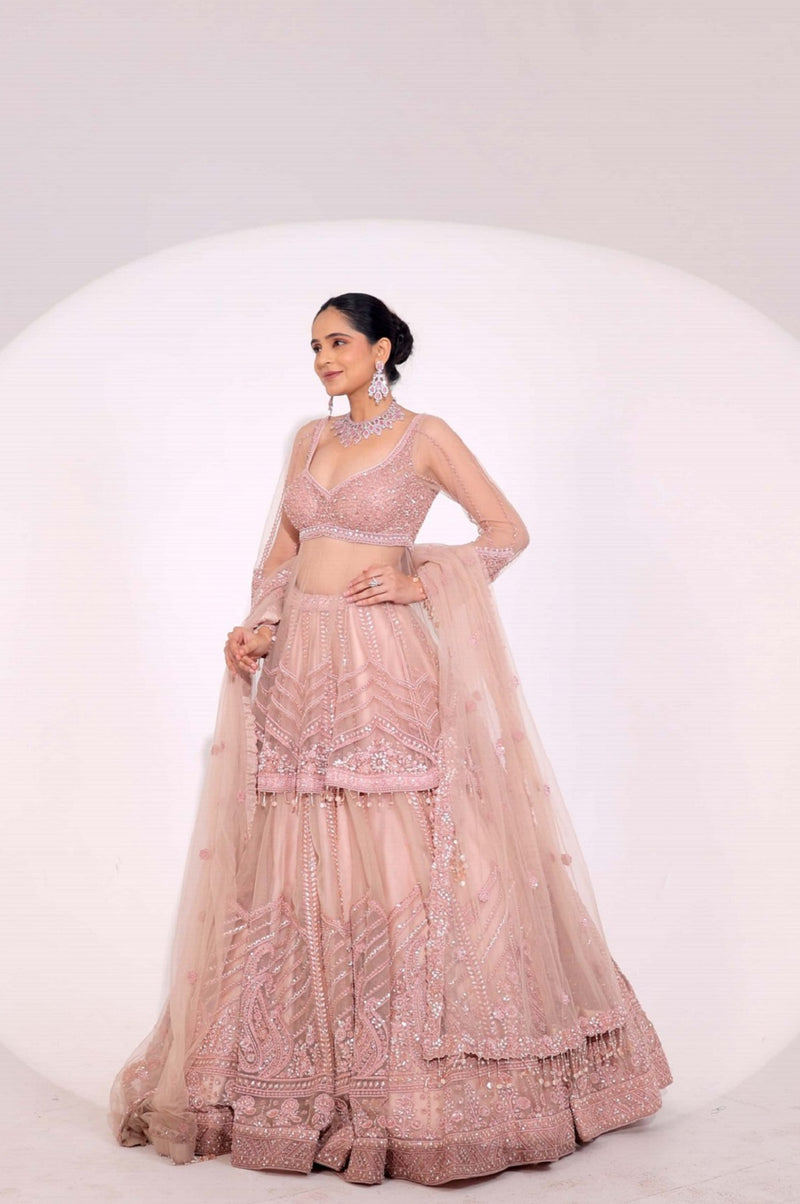 Light Peach Lehenga(G-29)